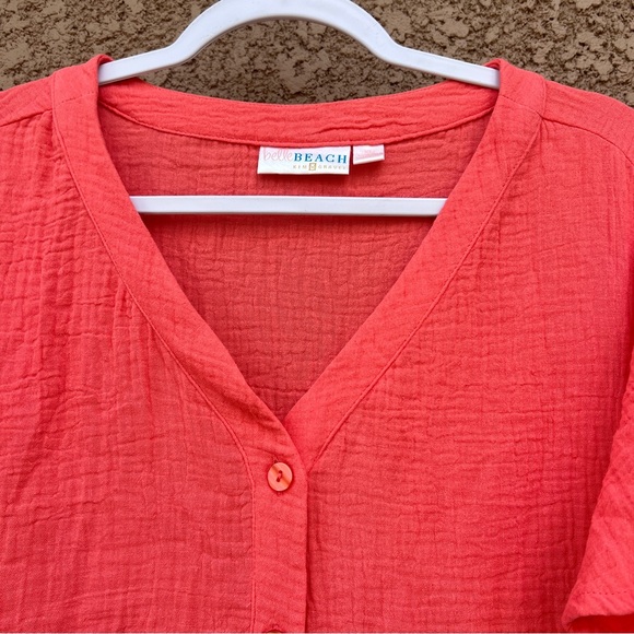 Belle by Kim Gravel Pink Textured Dress XL Resortwear - Picture 5 of 14